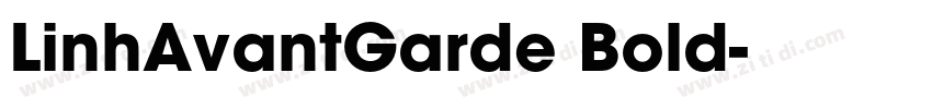 LinhAvantGarde Bold字体转换